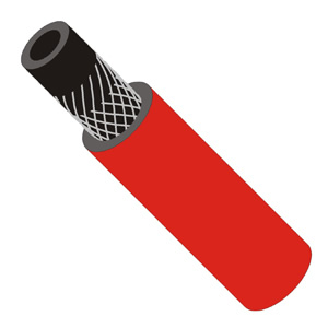 Рукав д.6,3мм / 9,0 мм (кл.I) (40м) красный